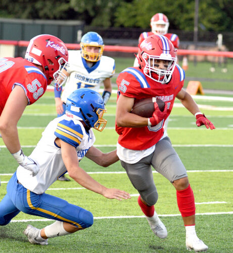 Battle of Red: Knights vs. Riders on Friday